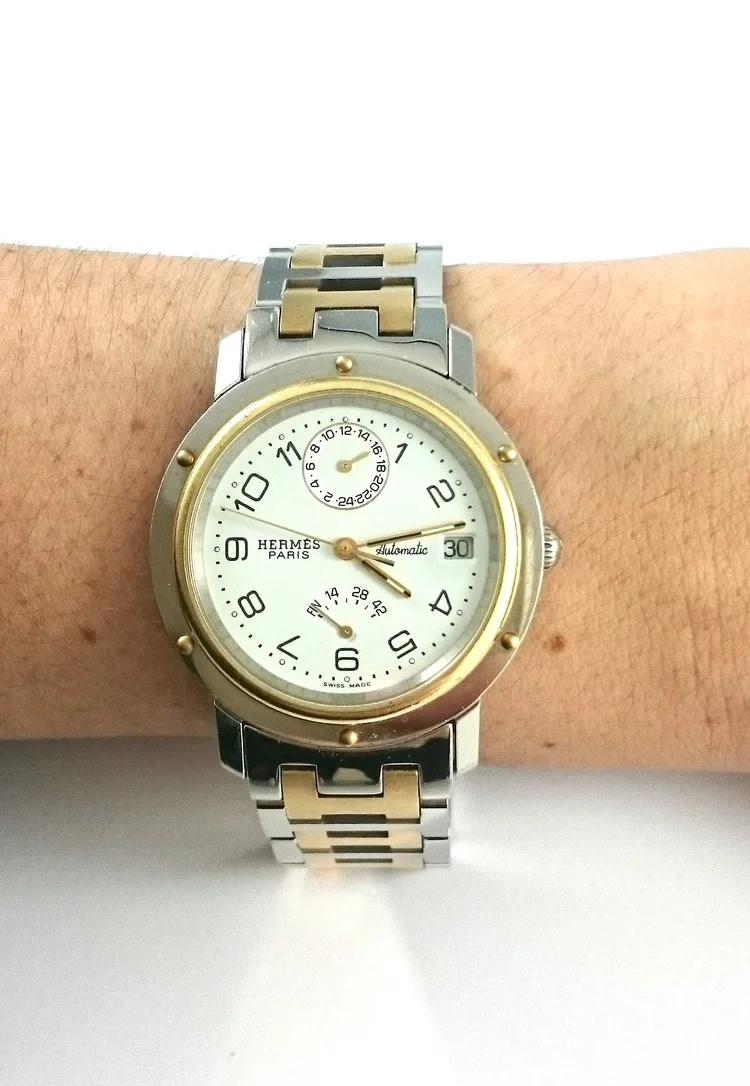 Hermes Paris Clipper automatic watch - Bijoux Anciens Paris : E